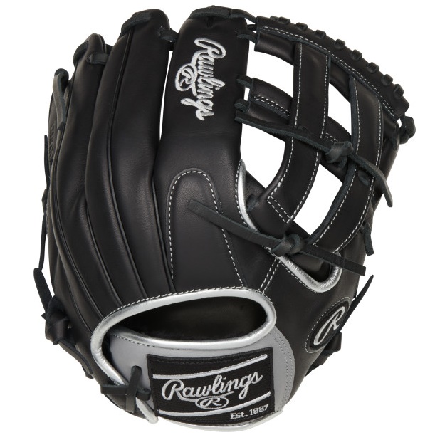 The Rawlings 12.25-inch Encore baseball glove is the perfect tool for young athletes who want to improve their performance on the outfield. Meticulously crafted from premium, quality leather, this glove features innovative technology that is specifically designed to take your game to the next level. One of the standout features of this glove is the patented pocket tech, which combines the web construction with a deep pocket. This unique design allows you to fully wrap your fingers around the ball and secure it with ease. This gives you the confidence you need to make those crucial catches that can turn the game in your favor. The extended base H-web of the glove provides even more palm protection, giving you added safety on the field. Additionally, the adjustable pull lace wrist strap ensures that you get a comfortable, custom fit every time you put the glove on. With its versatile 200-pattern and game-ready feel right out of the box, you can take it straight to the diamond without any hesitation. The classic black/gray design of the 2022 Encore 12.25-inch outfield glove will make you stand out on the field, and you'll know right away that it's your next gamer. So why wait? Get your hands on this top-of-the-line outfield glove and experience the technology for yourself!