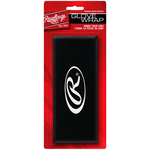 Shapes Glove Pocket. Use the Rawlings Glove Wrap whenever your glove is not in use. Place a ball in the pocket then secure the special one-piece elastic strap around the glove. Helps mold the pocket into the desired cradle shape. Great for breaking in a new glove or restoring an old one.