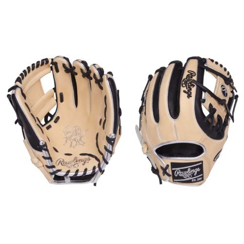 11.5” Glove, I-Web Pattern, Conventional Back Tennessee Tanning Pro Lace No Palm Pad Rawlings Heart of the Hide Baseball Glove Recommended For Infielders. Dexterity: Right Hand Throw. Sure to turn some heads, the July 2018 Rawlings Gold Glove Club is absolutely gorgeous. Featuring a classic blonde and black color combo, Rawlings added a little pop with silver lining turning this glove into a must have. As striking as the design is, the build on them is equally as impressive. The 11.50” Rawlings Heart of the Hide GG Club features a PRO314 pattern with an I-Web, ideal for players with smaller hands who prefer a tighter wrist slot. If you’re a middle infielder who is stuck in-between the 200 and NP patterns then this is the glove for you. The 31 pattern features a pocket depth in-between the 200 and NP patterns but boasts a Pocket width that is on par with the NP pattern gloves. The Rawlings July 2018 GG Club Glove is handcrafted with traditional Heart of the Hide leather and tied all together with Tennessee Tanning Pro Lace for an exceptional feel. Dominate the infield and grab one of these Limited Edition Rawlings GG Club Gloves before they are gone!