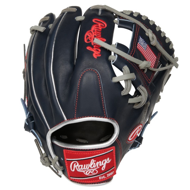 rawlings-heart-of-hide-11-5-usa-baseball-glove-right-hand-throw PRO204-2USA-RightHandThrow Rawlings 083321667671 Limited Editing Olympic Country Flag Series. Constructed from Rawlings’ world-renowned Heart