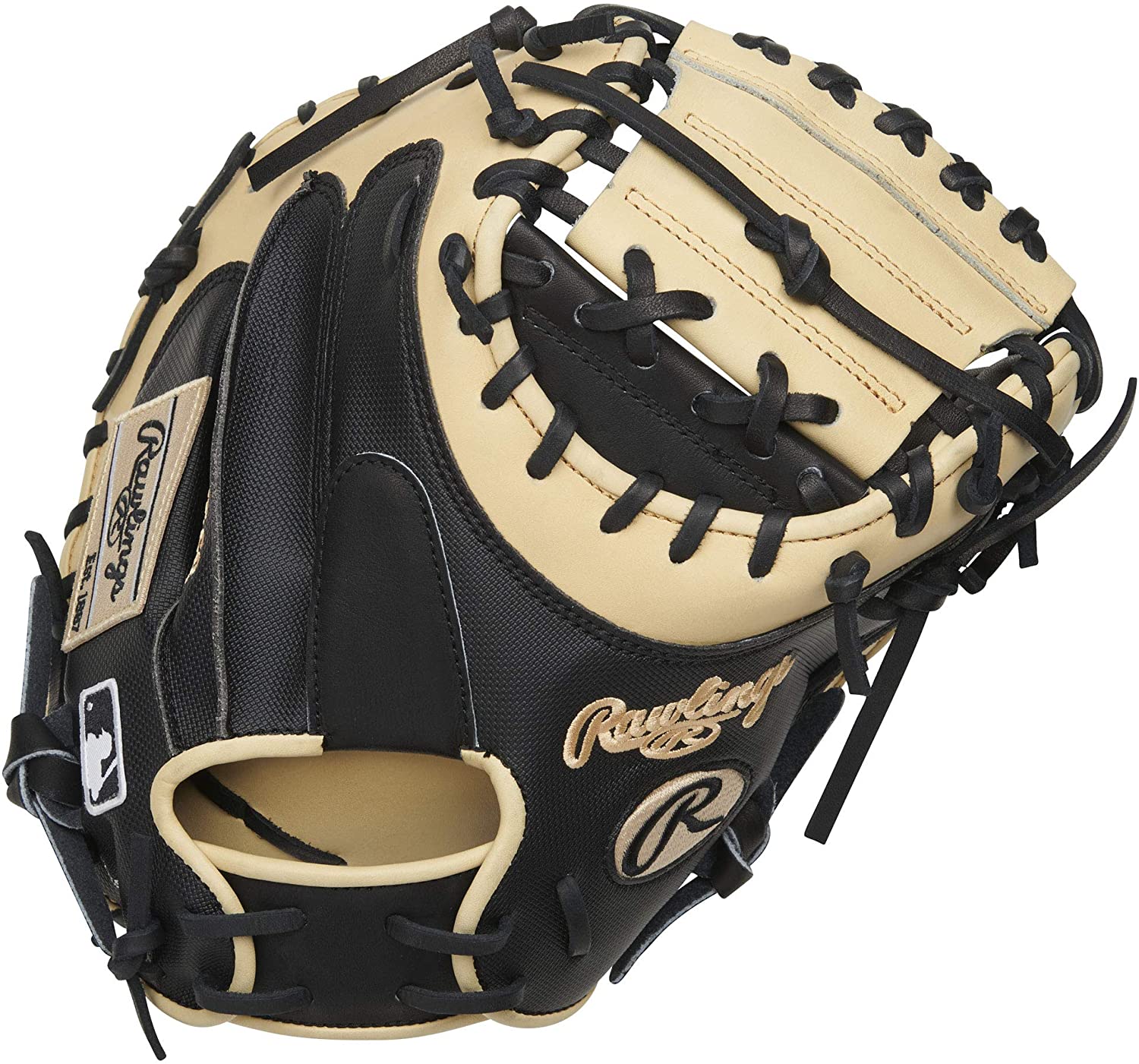 Constructed from Rawlings' world-renowned Heart of the Hide steer leather, Heart of the Hide gloves are the epitome of quality and performance. These gloves feature the game-day patterns of the top Rawlings Advisory Staff players, and have defined the careers of those deemed as the finest in the field. Elite athletes looking to join the next class of defensive greats can now have access to the same level of quality and performance with the Yadier Molina Model 34 Inch YM4 Pattern. The Yadier Molina Model is a one-piece solid web, speed shell, conventional back, padded thumb sleeve, Tennessee Tanning Rawhide Leather Laces catcher's mitt that is constructed from the top 5% of all hides available. Its deer-tanned cowhide plus palm lining, soft full-grain fingerback linings, and Heart of the Hide Steer Leather provide unparalleled quality and performance. With its large pocket, you'll be able to frame more pitches on the corner and make it look easy. In addition to its exceptional performance, the Yadier Molina Model also boasts a unique, two-tone black and camel design that adds a subtle touch of style to a classic design. As a result, you'll stand out behind the plate and make a statement on the field. The Speed Shell back also reduces the mitt's overall weight, providing a lightweight feel and exceptional durability. The thermoformed wrist lining and padded thumb sleeve also provide superior comfort, ensuring a feel you can't find anywhere else. Play like 9X Rawlings Gold Glover, Yadier Molina, with the Heart of the Hide 34-inch catcher's mitt.    Back: Conventional     Fit: Standard     Level: Adult     Lining: Deer-Tanned Cowhide     Padding: Moldable     Pattern: YM4     Player Break-In: 60     Series: Heart of the Hide     Shell: Speed Shell     Sport: Baseball     Throwing Hand: Right     Used by: Yadier Molina     Web: 1-Piece Solid     Age Group: Pro/College, High School, 14U, 12U   