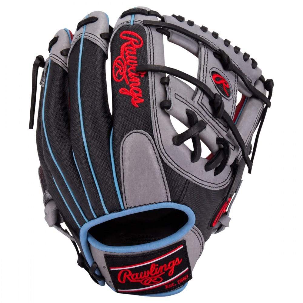 Take your game to the next level with the 11.5-Inch Heart of the Hide ColorSync I-Web glove. It features ultra-premium steer hide leather for unmatched quality, and a Speed Shell back for a more lightweight feel. As a result, it's a premier combination of performance and durability that allows you to play at your best every inning. In addition, its unique ColorSync design provides a flashy look that's sure to make you the talk of your team. It's Scarlet red palm and grey trim really pop next to it's Columbia Blue binding and Speed Shell back. It also features deer-tanned cowhide palm lining, a padded thumb sleeve, and thermoformed wrist lining; all qualities that give Heart of the Hide its superior comfort. Baseball Back: Conventional Player Break-In: 60 Fit: Standard Level: Adult Lining: Deer-Tanned Cowhide Padding: Moldable Pattern: Pro Position: Infield Series: Heart of the Hide ColorSync Shell: Speed Shell Web: Pro I Size: 11.5 in.  Throwing Hand:   Right  Sport:   Baseball  Back:   Conventional  Player Break-In:   60  Fit:   Standard  Level:   Adult  Lining:   Deer-Tanned Cowhide  Padding:   Moldable  Series:   Heart of the Hide  Shell:   Speed Shell  Web:   Pro I  Size:   11.5 in  Collection:   ColorSync  Special Feature:   Speed Shell  Pattern:   200  Age Group:   Pro/College, High School, 14U, 12U  