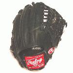 Rawlings Exclusive Heart of the Hide Baseball Glove. 12 inch with Trapeze Web. Black Dry Horween Leather. Silver Stamping. Rawlings names themselves as number 1 glove in the world, chosen by more athletes at all levels than any other brand, from pros to the youth level. With over 100 years of experience, Rawlings is confident that they created the very best gloves ever produced. Each glove is designed from a core pattern, which has been improved and adapted based on feedback from the best athletes in the world. Packed with position specific innovations, Rawlings gloves are built to help you thrive at your position. They gloves are game ready to play and to break in with a fell and fit designed for comfort and performance. Simply put, you won't need to do a lot of work to get them ready for the field yet you never lose the ability to shape the pocket to you own style.