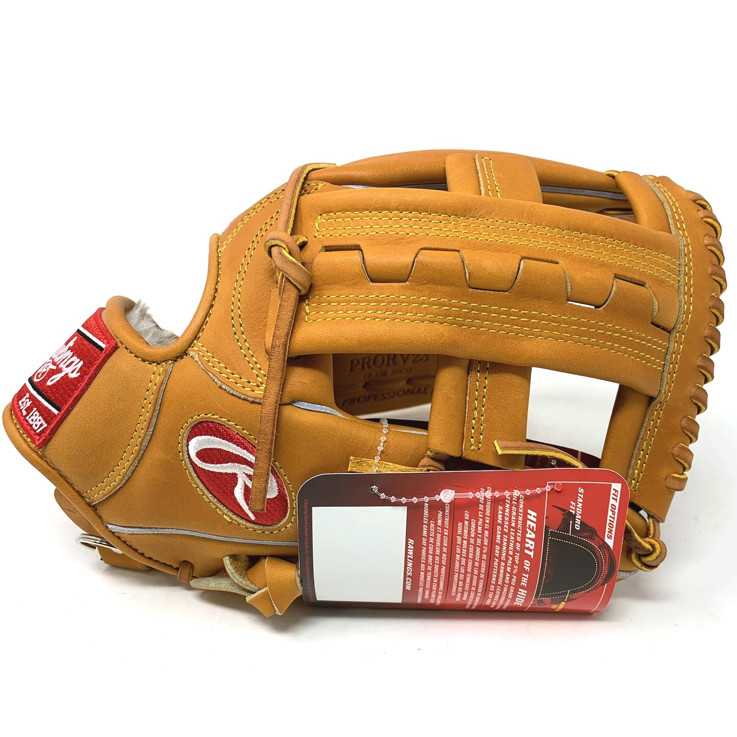 Rawlings Heart of the Hide 12.25 inch baseball glove in Horween leather. No palm pad. Horween linning. Classic remake of very popular Rawlings model. Many great third baseman used this model. 