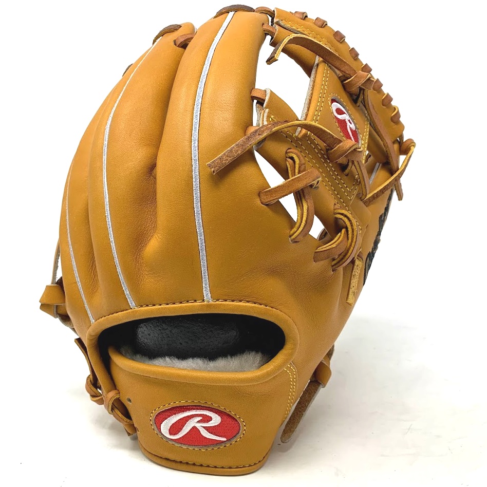  Heart of Hide Japan Tan Leather 11.5 Inch I Web Oval Rawlings R Wrist Logo Rawlings thumb embroidered Deer Tanned Lining Padded Thumb Fur Wrist Grey Split Welt Gold Stitch       