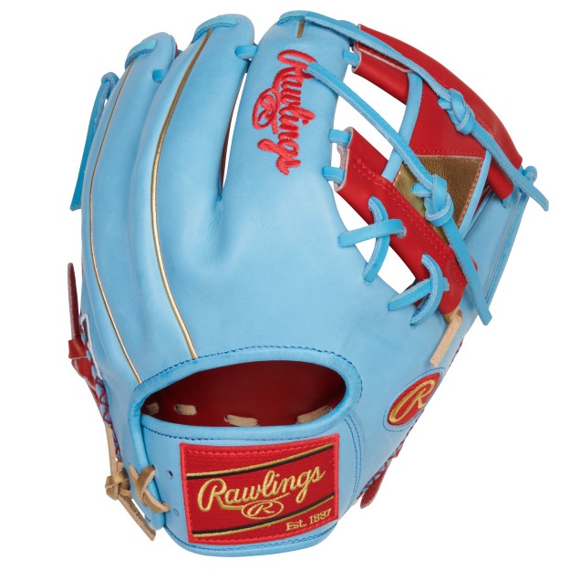 rawlings-heart-of-the-hide-11-5-i-web-columbia-blue-color-sync-6-baseball-glove-right-hand-throw PRO204-2SCB-RightHandThrow   Add some color to your game with the Rawlings 11.5 inch