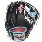 rawlings heart of the hide 11 5 inch i web color sync 6 black baseball glove right hand throw