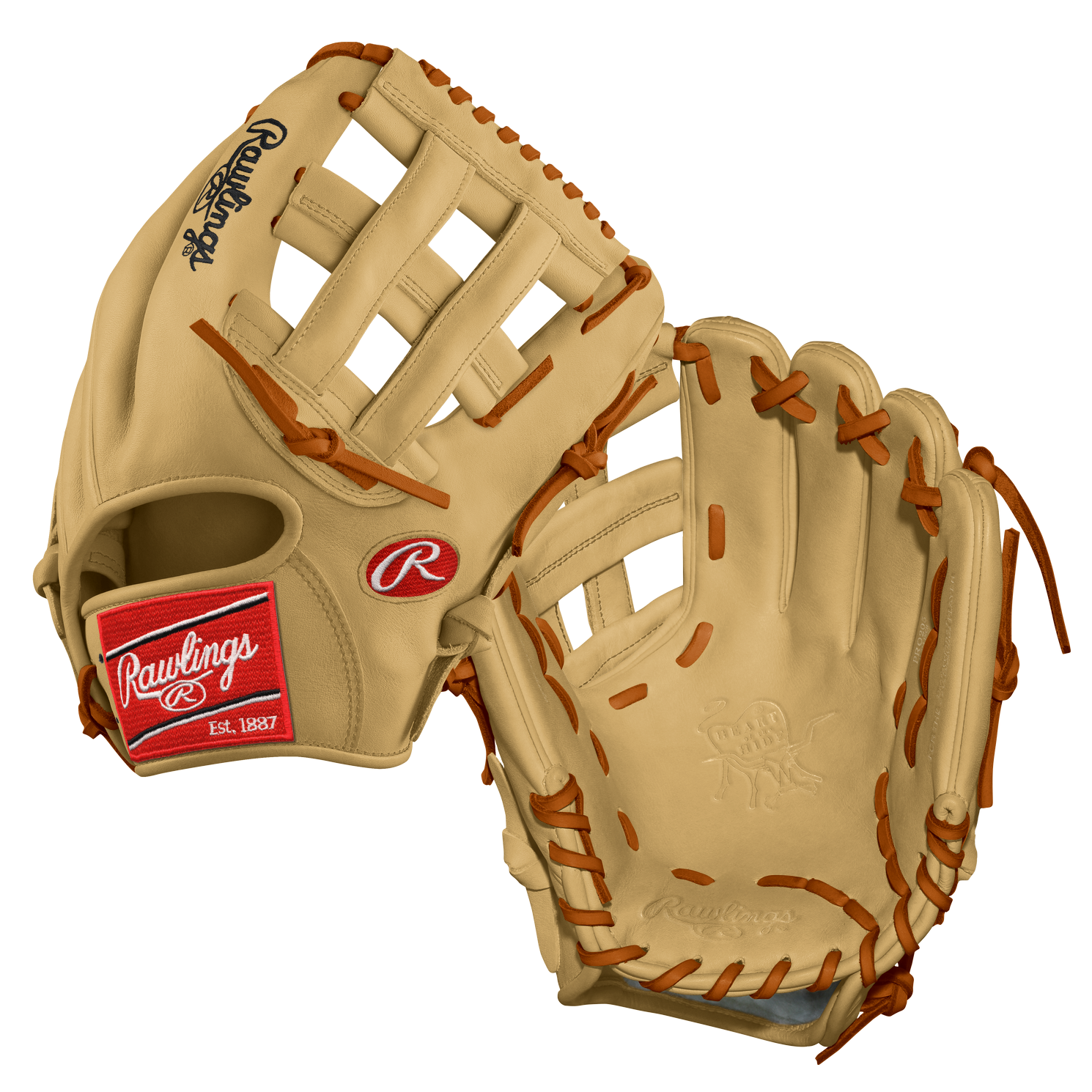 rawlings-heart-of-the-hide-11-75-inch-h-web-camel-with-tan-laces-right-hand-throw PRO205-6-CMTN24-RightHandThrow Rawlings           Pattern 205 Sport Baseball