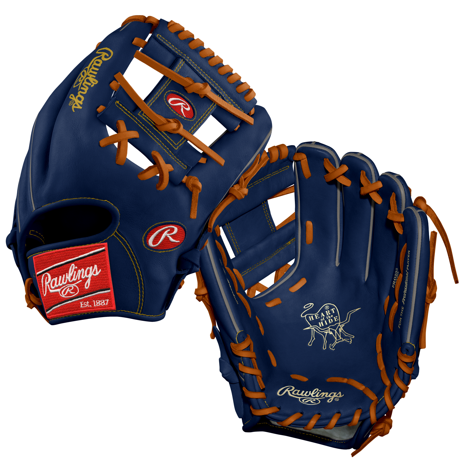       The Rawlings Heart of the Hide PRO205-2 glove with I-Web in the 200 pattern is a true gem for baseball enthusiasts. With its deep pocket and 11.75-inch size, this glove caters to the needs of infielders who value a longer glove for extended reach and exceptional control. Crafted with precision and expertise, the Heart of the Hide series ensures superior durability and performance, thanks to its top-grain leather construction.  Pattern 205 Sport Baseball Leather Heart of the Hide Fit Standard Throwing Hand Right-Hand Throw Position Infield Size 11 3/4 Pro I Web Logo Patch White on Scarlet Shell Back Royal Shell Palm Royal Laces Tan Standard Lining Royal Shell Palm Color Welting Palm Split Gray Welting Back Split Gray Binding Royal Stitching Vegas Gold Stamping Gold Finger Pad No Finger Hood No Palm Pad No Heel Pad Full Wrist Lining BOA Sweatband No Break-In Standard       