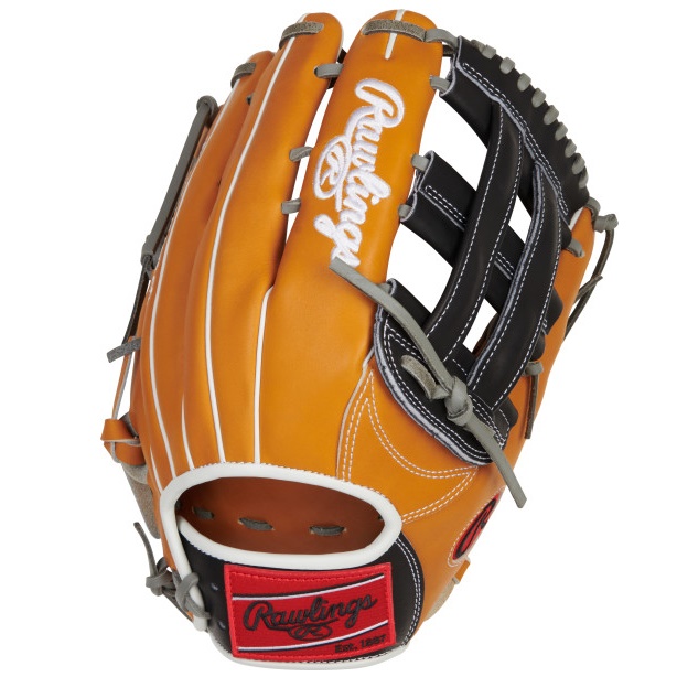 The Rawlings Color Sync 12 ¾ 3039 pattern baseball glove of the Rawlings Heart of the Hide series is a game-changer for outfielders. It offers the perfect combination of size and control, making it the ideal choice for players who are looking to take their outfield game to the next level. The 3039 pattern offers an extra deep pocket which allows for greater ball security, making it a must-have for outfielders who want to secure more catches and make more game-winning plays. One of the standout features of this glove is the Pro H™ web, a unique design that offers players greater ball security and control. This innovative webbing pattern provides a secure pocket, which makes it easier to catch and control the ball, even in the most challenging of situations. This is especially beneficial for outfielders who are looking to make more catches and take their game to the next level. Another impressive feature of this glove is its unique red and black ColorSync™ embroidered logo. This eye-catching design not only looks great but also adds a touch of personalization to the glove, making it stand out from the rest. Constructed from Rawlings world renowned Heart of the Hide leather, this glove is designed to withstand the rigors of regular use and provide optimal performance. This premium leather is known for its durability and ability to maintain its shape over time, so you can be sure this glove will last for many seasons. Overall, the 12 ¾ 3039 pattern of the Rawlings Pro H™ series is the perfect glove for outfielders who are looking for a combination of performance, durability, and style. With its extra deep pocket, Pro H™ web, and unique ColorSync™ embroidered logo, this glove is sure to take your outfield game to the next level.