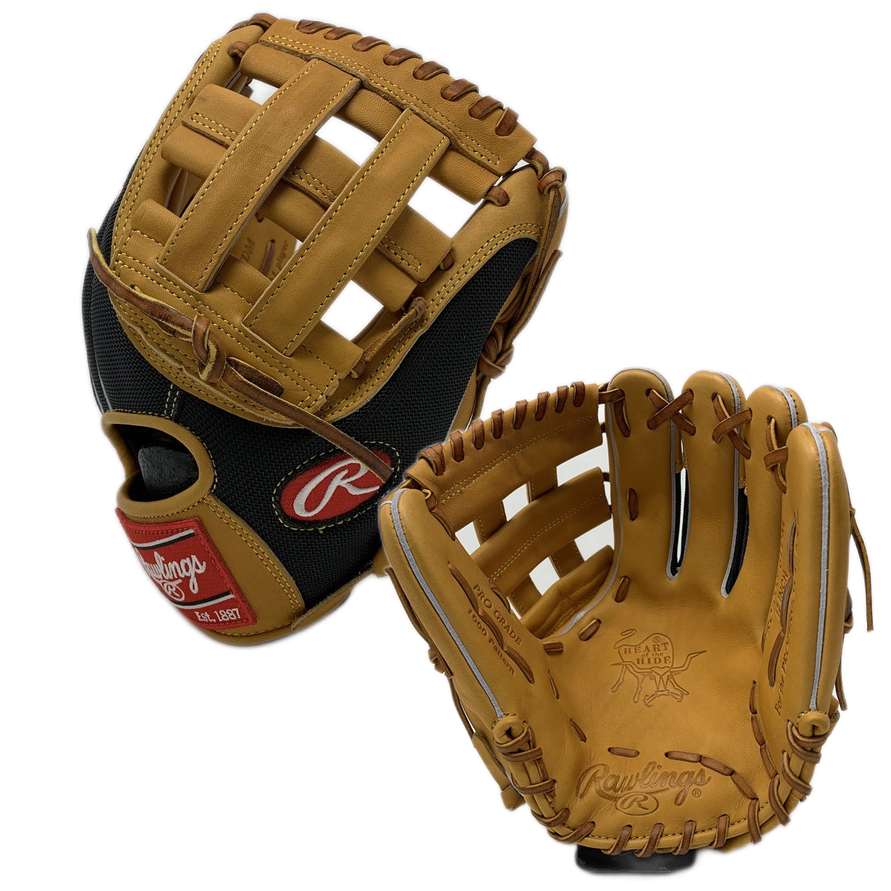 rawlings-heart-of-the-hide-12-inch-baseball-glove-1000-deco-mesh-pro-h-web-right-hand-throw PRO1000-6TDM-RightHandThrow Rawlings    When it comes to baseball gloves Rawlings is a name