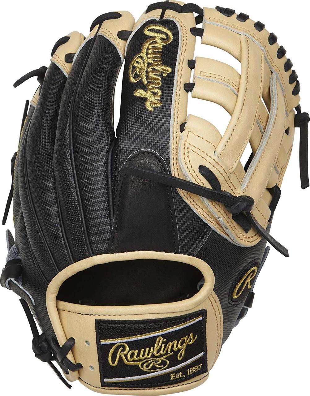 This Rawlings Heart of the Hide 11.75-inch H-web glove comes in a versatile 200 pro pattern and features our new Speed Shell back. Designed with a slightly deeper pocket using ultra-premium steer-hide leather and pro padding, this gamer will be durable and maintain its shape. As with all Heart of the Hides, this glove is handcrafted by the same experts who build gloves for the top pro players. Additionally, for added comfort and control, this glove features a deer-tanned cowhide palm lining, a thermoformed wrist liner and padded thumb sleeve. Once you put this glove on your hand you'll instantly know why more pros wear Rawlings than any other brand. Throwing Hand Right Hand Thow Sport Baseball Back Conventional Player Break-In 60 Fit Standard Level Adult Lining Deer-Tanned Cowhide Padding Moldable Series Heart of the Hide Shell Speed Shell Web Pro H Size 11.75 in Special Feature Speed Shell Pattern 200 Age Group Pro/College, High School, 14U, 12U