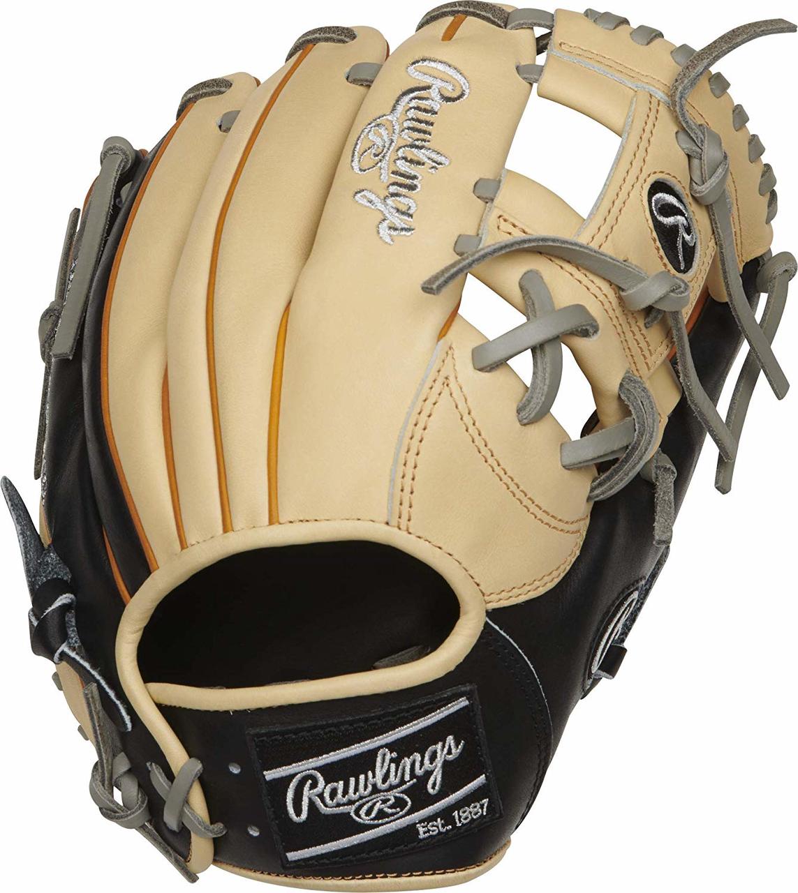 Crafted from the top of the line, ultra-premium steer hide leather the Rawlings Heart of the Hide 11. 5-inch infield glove was designed for optimum performance. With its sleek design you will have the smoothest hands and quickest transfers on the diamond. This 2-tone Heart of the Hide masterpiece comes in our versatile 31 pattern and a Pro I Web, the go-to choice of many pro infielders. It's a popular combination which forms the perfect pocket and is designed for fast glove to throwing hand transfers. In addition, a deer tanned cowhide lining, thermoformed wrist liner and padded thumb sleeve provide the ultimate in comfort. Put it all together and your pitching staff will be glad you're on the field ready to make a play. Order yours today and turn two like a pro this season!