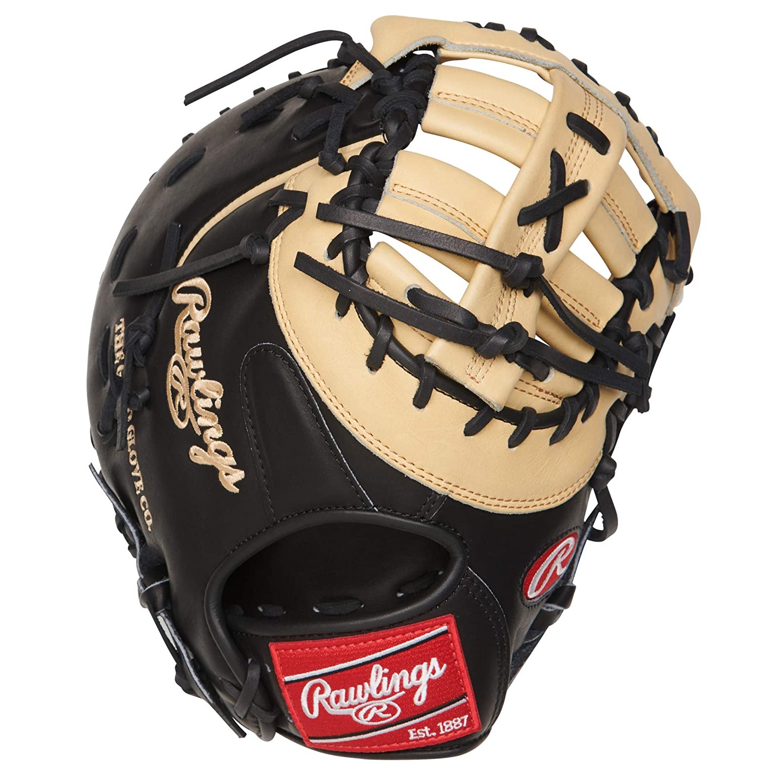 The Rawlings 13-inch Heart of the Hide first base glove is an ideal choice for high caliber first basemen at any level of play. Its sturdy and flexible design enables players to stretch for off-line throws and put out more base-runners. The glove is crafted using Rawlings' ultra-premium steer-hide leather and engineered to provide a perfect pocket. The single-post, double-bar web design offers added confidence to field short-hops with ease. Its black and camel color pattern is a favorite among professionals and adds a sleek look to the field. This 13-inch masterpiece is a must-have for any serious first baseman. By choosing Rawlings, you'll see why more professionals choose Rawlings than any other brand, shop now!  Throwing Hand:   Right  Sport:   Baseball  Back:   Conventional  Player Break-In:   60  Fit:   Standard  Level:   Adult  Lining:   Deer-Tanned Cowhide  Padding:   Moldable  Series:   Heart of the Hide  Shell:   Steer Hide Leather  Web:   Single Post Double Bar  Size:   13 in  Pattern:   DCT  Age Group:   Pro/College, High School, 14U, 12U  