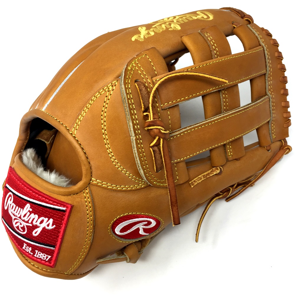 Classic make up of the Heart of the Hide PRO303 Outfield Baseball Glove in Horween leather. Stiff and non oil treated. H Web and Open Back. 12.75 Outfield Pattern. This glove is great for outfield baseball or also we have seen a lot of competitive softball players use this mitt. The 303 pattern and H Web provides a deep and longer pocket. The stiff Horween leather gives the classic look and feel of the more traditional gloves where more break in is needed.