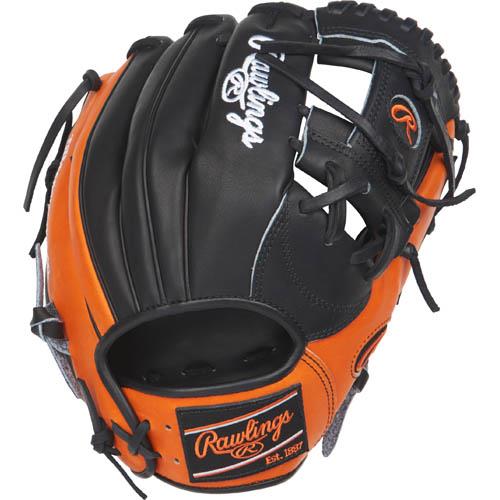 Pro I™ web is typically used in middle infielder gloves Infield glove 60% player break-in Recommended for adult or elite player Conventional back features a wide opening above the wrist Authentic Pro patterns Tennessee Tanning pro lace Deer-tanned cowhide lining Heart of the Hide traditional leather shell