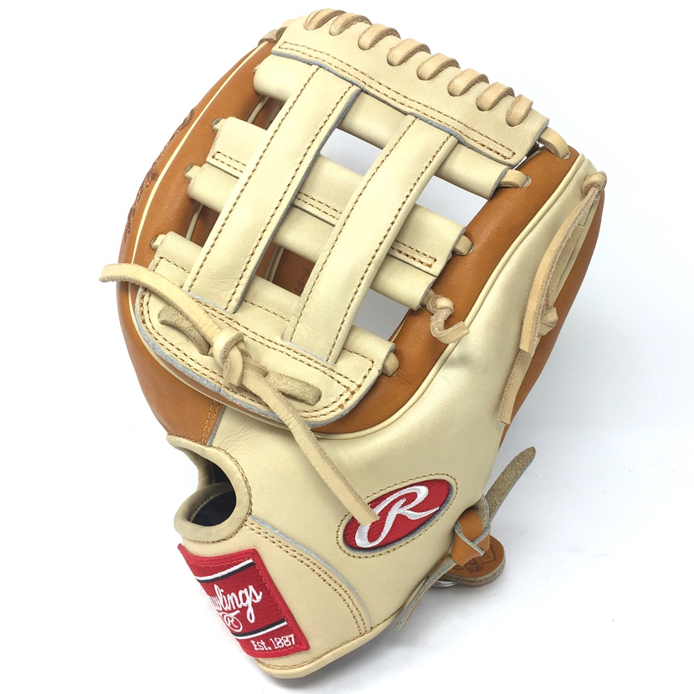 Rawlings Heart of the Hide PRO314 11.5 inch. H Web. Camel and Tan leather. Open Back.