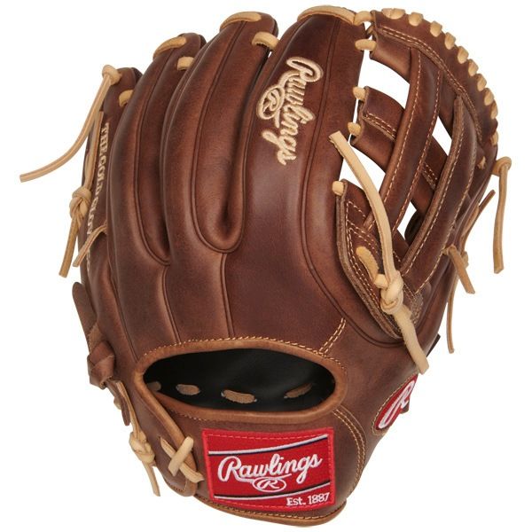 Fits like a glove is a meaning softball players have never truly understood. We'd like to introduce to you the Heart of the Hide Softball line of gloves: the perfect fit. The hand-opening, finger stalls and pattern are tailored to the female athlete's hand with more attention and detail than ever before. You won't be disappointed. Details Age: Adult Brand: Rawlings Map: Yes Sport: Softball Type: Softball Size: 11.75 in Color: Black Hand: Right Back: Conventional Player Break-In: 20 Fit: Narrow Level: Adult Lining: Shell Leather Palm Padding: Moldable Pattern: Softball Position: Infield Series: Heart of the Hide Shell: Horween Featherlight Leather Type: Softball Web: Pro H