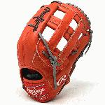 rawlings heart of the hide red orange 442 baseball glove 12 75 inch right hand throw