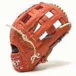 rawlings heart of the hide red orange 442 camel lace baseball glove 12 75 inch right hand throw