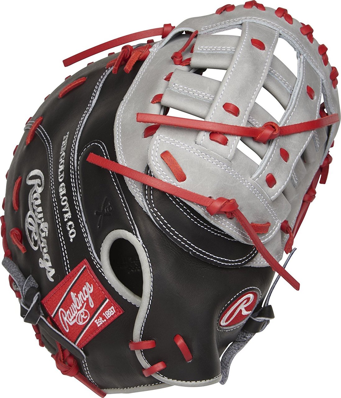 rawlings-heart-of-the-hide-salesman-sample-first-base-mitt-profm20bgs-right-hand-throw PROFM20BGS-NOTAGS-RightHandThrow Rawlings  Constructed from Rawlings world-renowned Heart of the Hide steer leather Heart