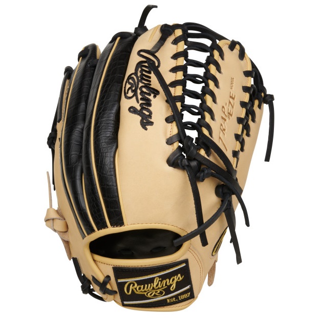 The Rawlings Heart of the Hide® baseball gloves have been a trusted choice for professional players for over 65 years, and they continue to be a symbol of excellence in the sport. These gloves are crafted with the same premium materials and attention to detail that are expected in a professional model glove. The Heart of the Hide traditional gloves feature high-quality US steerhide leather, which not only provides exceptional durability but also molds to the perfect shape and pocket over time. This allows players to have a glove that feels custom-made for their hand and playing style. To enhance comfort and maintain a soft feel, these gloves are equipped with a deer tanned cowhide palm lining. This lining ensures that players' hands stay comfortable even during long periods of use. The finger back linings are made from soft full-grain leather, providing an added layer of comfort and a luxurious feel. Durability is a key feature of the Heart of the Hide® gloves. They are constructed with pro-grade leather laces, which offer exceptional strength and longevity. These laces ensure that the glove maintains its shape and performance over multiple seasons, even with intense use. In addition to their exceptional quality, the Heart of the Hide® traditional gloves pay homage to the rich history of Rawlings gloves. They feature established pro patterns and classic colorways, combining the timeless design elements of the past with the latest technology and performance attributes. This integration of tradition and innovation makes these gloves truly the best of both worlds. Rawlings Heart of the Hide® baseball gloves are a testament to the brand's commitment to excellence. With their high-quality materials, personalized shaping, ultimate comfort features, durability, and a nod to the brand's history, these gloves continue to be the preferred choice of many professional players, embodying the legacy and performance that Rawlings is known for.