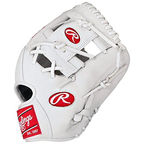 Rawlings Heart of the Hide White Baseball Glove 11.5 inch PRO202WW (Right-Handed-Throw) : Infused with contemporary, eye-catching color combinations, the Heart of the Hide Custom Color baseball gloves add a new twist to a classic series. They contain all of the advanced features that youve come to associate with Heart of the Hide gloves from their premium steer hide leather to their authentic pro patterns. Now for a limited-time only, athletes can choose a glove that matches their own unique style and performance preferences with the new Heart of the Hide Custom Color series.