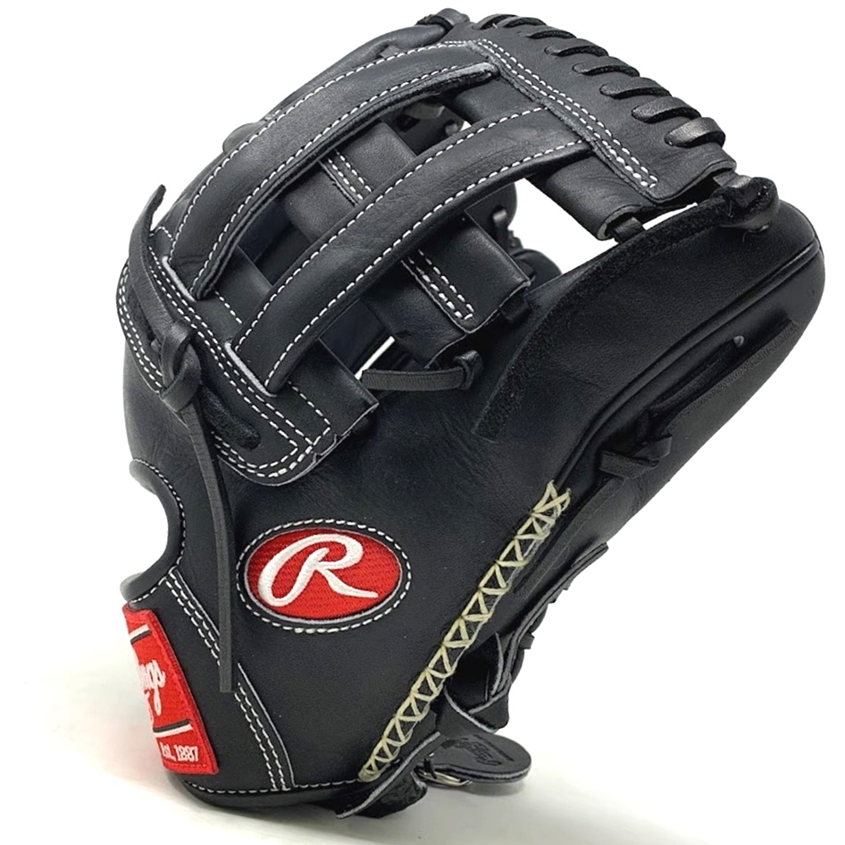 rawlings-horween-black-heart-of-the-hide-11-75-inch-h-web-baseball-glove-right-hand-throw PRO205-6B-RightHandThrow Rawlings    Comfortable black Horween H Web infield glove in this winter