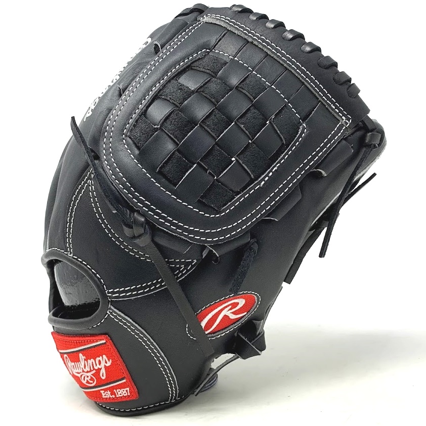 Ballgloves.com Rawlings Black Horween Exclusive baseball glove made famous by Derek Jeter.   Basket Web 11.5 Inch Black Horween Leather Thermoformed wrist Black lace  Jeter wore the Rawlings PRODJ2 glove, a 11.5 pattern with an old-school basket web, for an unprecedented 20 seasons for the Yankees. Today, this classic design is carried on by star players like Anthony Rendon and Xander Bogaerts.
