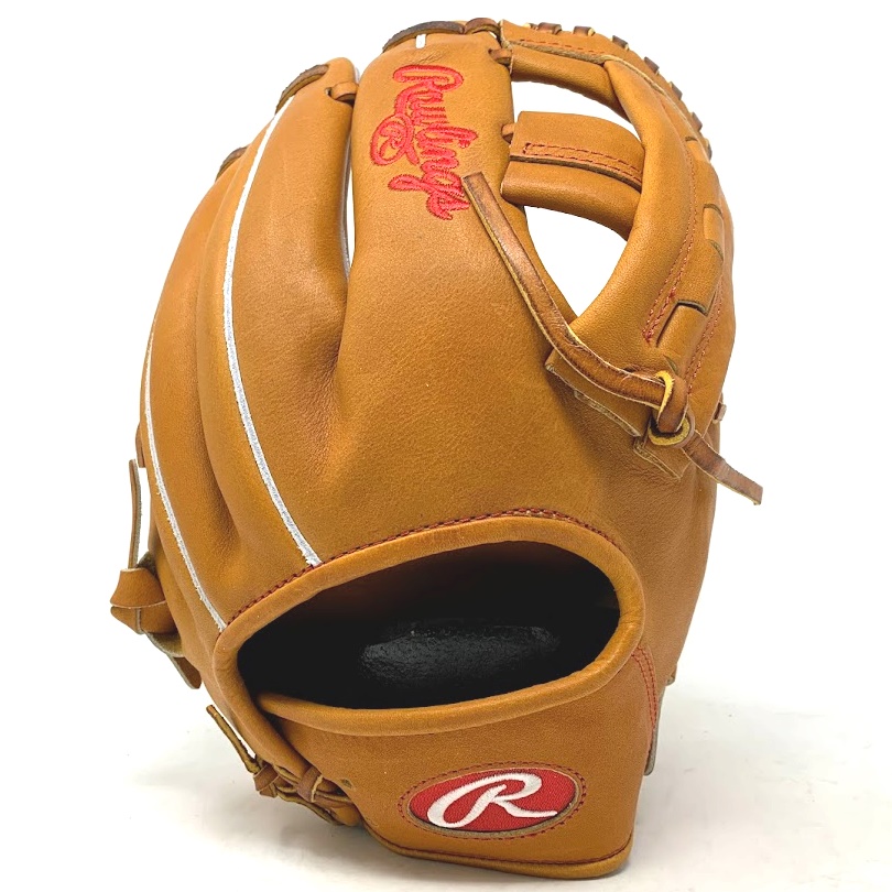 MAX 2 PER CUSTOMER Clean looking Rawlings PRO200 infield model in this Horween winter 2022 collection. Designed by glove expert and all around good guy, @picklethebeast417,  and built by Rawlings skilled master glove technicians.  You don't see the Rawlings oval R moved to the wrist and no Rawlings patch very often. Maybe one or two Pro players have had their Rawlings glove designed like this.  11.5 Inch 200 Pattern Slimmed RV Single Post Web Horween Tan Shell Horween Tan Lining Red Stitch Red Ebroidery Split Grey Welting Padded thumb     Designed by @picklethebeast417   Questions for Jay:   Q.  Why did you choose this baseball glove and design? A.   One of the asks coming out of the success of the T1D v2 @405baseball and I designed a few years ago was to do an all tan version. Since I helped create the slimmed hinged single post web with Rawlings glove engineers, any opportunity to use it is a good one! I think this glove is a perfect Horween gamer with a unique look that is sure to turn heads.    Q.  How long have you been in interested in baseball and baseball gloves and back story of why? A.  Since I was old enough to play the game, I've always been interested in baseball gloves. As a kid, our family couldn't afford much in terms of equipment, and my twin brother and I would instead study gear by collecting baseball cards. I always vowed that when I got older, I would devote part of my time (turns out, a LOT of my time) to gathering as much substantive knowledge and expertise on gloves as possible and pass on what I learned to others. I am so thankful for the opportunities that social media has given me to connect with so many like-minded glove lovers over the past few years, it has really been one of the best experiences of my life.    Q.  First baseball glove or glove memory? A.  The first baseball glove I remember from my childhood was a Rawlings 11 black basket web, an RGB90B, signed by everyone's favorite player, Ken Griffey, Jr. It was purchased from a warehouse store in the 80s, and although my brother won the coin flip for it since could only afford one at the time, my parents were able to acquire one for me later that I cherished for many years.     Q.  Favorite glove in collection that would never trade? A.   I have a test model for a special charity glove I had made a few years ago constructed partially of real denim and handmade in St. Louis. The actual model raised $2,620 for the Sam Fuld T1D Sports Camp, and the test model will stay with me forever.   Q.  Any memory of buying from Ballgloves.com / Don Morton Sports in the past or favorite DMS model? A.  Although there have been many, my absolute favorite DMS model was an 11.5 PRO200-6 from 2013.             @glovepatrol photo and description   Rawlings hohpro204-rv11.5 hinged single-post webdon morton sports exclusivesteerhide (horween)EOLL29 (jul 2022)sometimes i don't have much to say about a glove . . not a bad thing, it's just that i've probably covered what i have to say in another post. sometimes i can't help but shut up about a glove and it becomes a catalyst for a bunch of other thoughts. glove fission. this pro204-rv lands in the latter category. a provocative offering, a lot to think and say about it right out of the box.i'll start with looks. this batch of horween tan turned out particularly rich & deep in tone. when viewed in profile, the glove appears brand-anonymous and shows off that single cut of horween from thumb to middle finger. the hinged single-post web? yeah, you already know. the red oval logo on the wrist is just so out-of-the-ordinary cool. i think that's the head turner here. the red stitching rounds everything out.the stiffness . . everything is dry and rigid. love it.i had to tighten the wrist a notch and in doing so i realized a couple of things. one, i need to buy a proper lacing needle. but i also discovered something else with the wrist left untied . . i can easily close this still-stiff glove as though it were broken in, with the natural hinge-points, and casually work the palm closure without forcing anything. i'm going to try doing this on new gloves from now on.i've become a fan of using shell leather for the palm liner. i like the grip on the hand, the toothy grain. i'll sometimes spring for the feel of the deer-tanned liner but i think i prefer the stability of the former.what a beautiful glove. props to @ball__gloves and @picklethebeast417 for delivering once again. if i had to sum up this rambling post, i would invite this glove to a party and it would no doubt be the center of attention.  