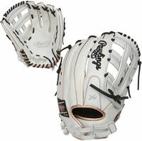 pWhite/Rose Gold/Black Colorway 13 Inch Model H Web Break-In: 70% Factory / 30% Player Custom Fit, Adjustable, Non-Slip Pull Strap Back./p