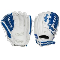 Crafted from the finest full-grain leather, the Liberty Advanced 12.5-Inch fastpitch glove features exceptional quality. In addition, it also offers a soft, game-ready feel for a quick and easy break-in. The combination of its large, 12.5-inch softball-specific pattern and double-laced basket web make it an ideal choice for infielders, pitchers and outfielders alike. The adjustable pull-strap allows for a custom fit. As a result your glove will always feel comfortable on your hand. Furthermore, the Poron XRD padding provides optimal palm protection against even the hardest hit balls. All of this is packed in new, unique colorways for an unmatched look and style on the diamond. Take your game to the next level; shop now! ul li class=attributespan class=labelColor: /span span class=value White/Royal /span/li li class=attributespan class=labelThrowing Hand: /span span class=value Right /span/li li class=attributespan class=labelSport: /span span class=value Softball /span/li li class=attributespan class=labelBack: /span span class=value Adjustable Pull Strap /span/li li class=attributespan class=labelPlayer Break-In: /span span class=value 30 /span/li li class=attributespan class=labelFit: /span span class=value Standard /span/li li class=attributespan class=labelLevel: /span span class=value Adult /span/li li class=attributespan class=labelPadding: /span span class=value PORON XRD Palm Pad /span/li li class=attributespan class=labelSeries: /span span class=value Liberty Advanced /span/li li class=attributespan class=labelShell: /span span class=value Full Grain Leather /span/li li class=attributespan class=labelWeb: /span span class=value Basket /span/li li class=attributespan class=labelSize: /span span class=value 12.5 in /span/li li class=attributespan class=labelCollection: /span span class=value Color Series /span/li li class=attributespan class=labelPattern: /span span class=value 125SB /span/li li class=attributespan class=labelAge Group: /span span class=value Pro/College, High School, 14U /span/li /ul