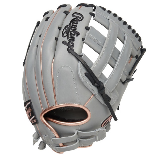 rawlings-liberty-advanced-color-series-fast-pitch-softball-glove-12-75-gray-right-hand-throw RLA1275SB-6GRG-RightHandThrow Rawlings  The Rawlings Liberty Advanced Color Series 12.75-inch outfield glove is a