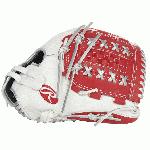 rawlings liberty advanced color series scarlet softball glove 12 5 inch right hand throw