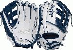 Limited Edition Color Series - White/Navy Colorway 13 Inch Slowpitch Model H Web Break-In: 80% Factory / 20% Player Custom Fit, Adjustable, Non-Slip Pull Strap Back