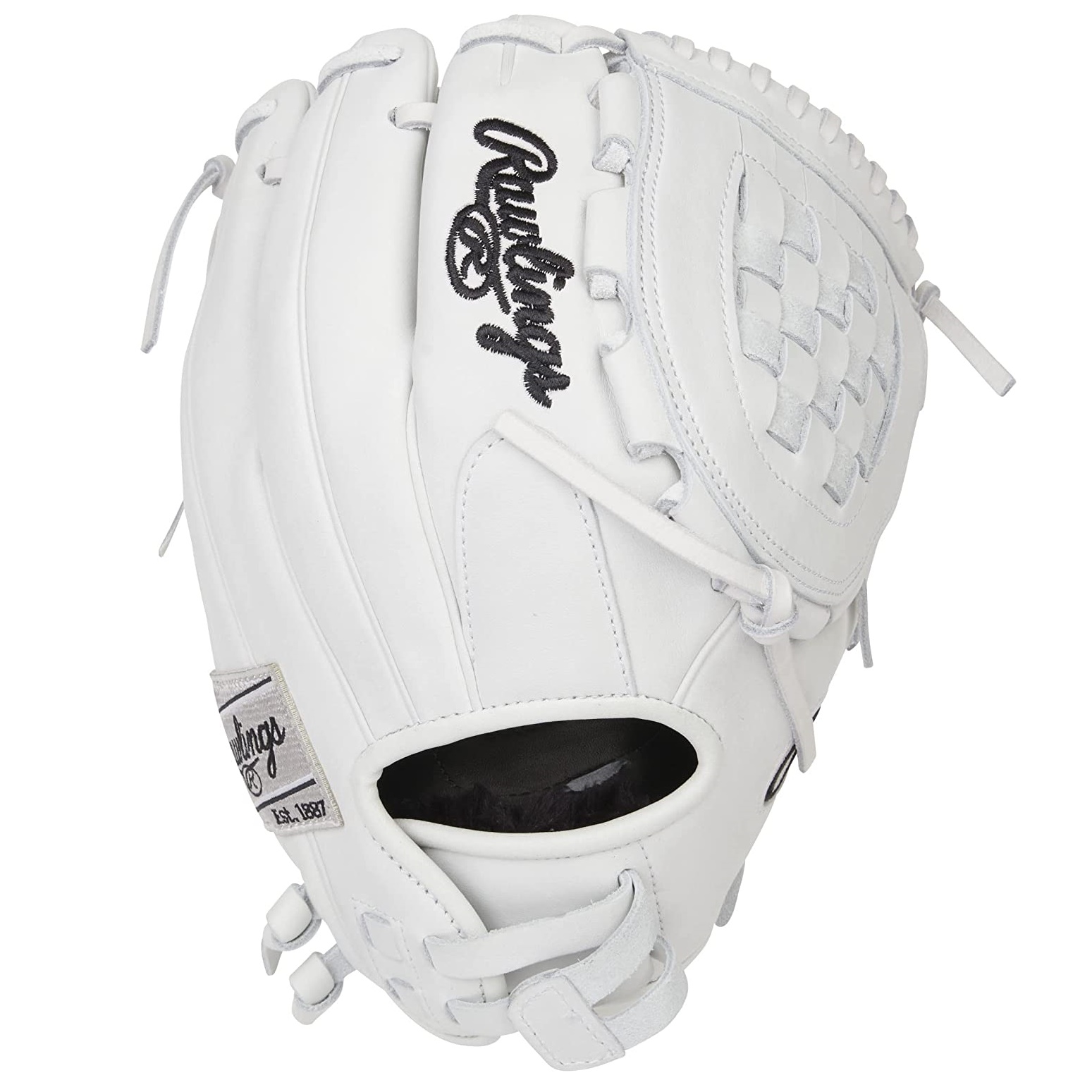 rawlings-liberty-advanced-softball-glove-11-5-inch-basket-web-white-right-hand-throw RLA115-3W-RightHandThrow Rawlings  The Rawlings Liberty Advanced 11.5-inch softball glove offers fastpitch players of