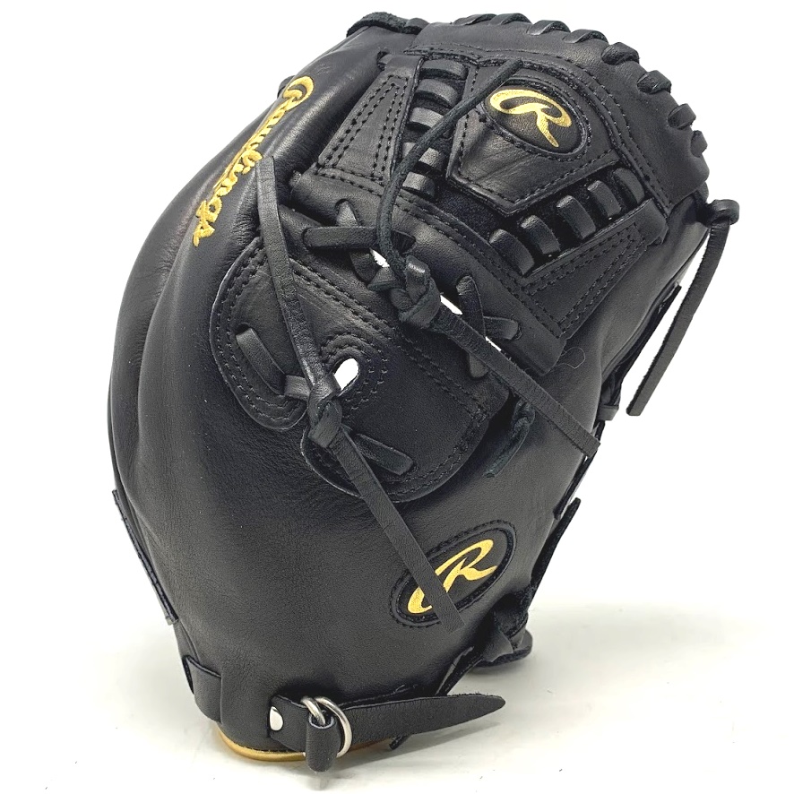 rawlings-pro-label-7-heart-of-the-hide-12-inch-baseball-glove-black-right-hand-throw PRO206F-30B-RightHandThrow Rawlings   12 Inch  Closed Two Piece 30 Web Black Shell Black