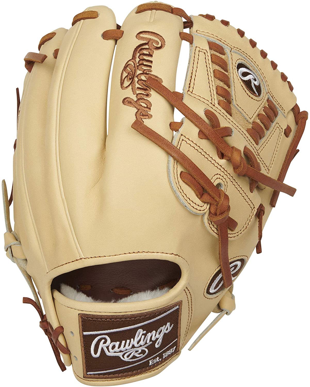 The Rawlings Pro Preferred line of baseball gloves deliver quality and performance demanded by top pros. Made with full-grain kip leather, they form a perfect pocket to the owner's preference. The gloves feature a Pittards sheepskin lining that wicks away moisture, extending their lifespan. With top pro patterns and materials, these gloves offer a 30% factory/70% player break-in, 100% wool padding, and a Tennessee Tanning Rawhide leather lace for durability. Get the perfect balance of comfort and performance with the 11.75 Inch 200 Pattern, Laced Two-Piece Solid Web, Conventional Open Back, and Pittards Sheepskin Palm Lining.