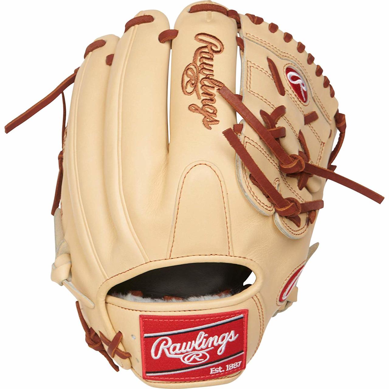 The 11.75-inch Rawlings Pro Preferred infield/pitcher's glove is the pinnacle of performance. You get it all wtih this glove: luxurious, full-grain Kip leather, a pro infield pattern, 100% wool padded to maintain your pocket and a versatile 2-piece solid web. In addition, these gloves are handcrafted and individually numbered by the best craftsmen in the world. To add comfort to this performance glove, a Pittards sheepskin palm lining has been used in addition to a 100% wool wrist liner and padded thumb sleeve. All of this comes in a pristine camel color for an ultra-clean, pro look. Once you put this Pro Preferred on, it will quickly become your gamer for a long time to come.