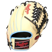 Masterfully crafted from the finest, ultra-luxurious kip leather, the 2022 Pro Preferred 11.5-inch infield/pitcher's glove offers superior quality and performance. Its camel Speed Shell back reduces weight and offers added style and durability too! As a result, this Pro Preferred infield/pitcher's glove will give you the confidence you need to snag any play that comes your way. In addition, all our Pro Preferred gloves feature a super comfortable Pittards' sheepskin lining, wool wrist strap, and padded thumb sleeve for an unmatched feel every time you wear them. This gamer was also constructed in our popular 200-pattern, which offers a deep, wide pocket, and a Modified Trap-Eze web for extreme versatility for pitchers and infielders alike. The camel Speed Shell back is perfectly accented by the black palm & scarlet/Columbia blue colorway as well. This glove also includes hand-sewn welting for added style and comfort too! The 2022 Pro Preferred 11.5-inch infield/pitcher's glove truly is perfect for any elite player looking for a glove to help them level up their game. See why Rawlings is the #1 choice of pros, buy now!