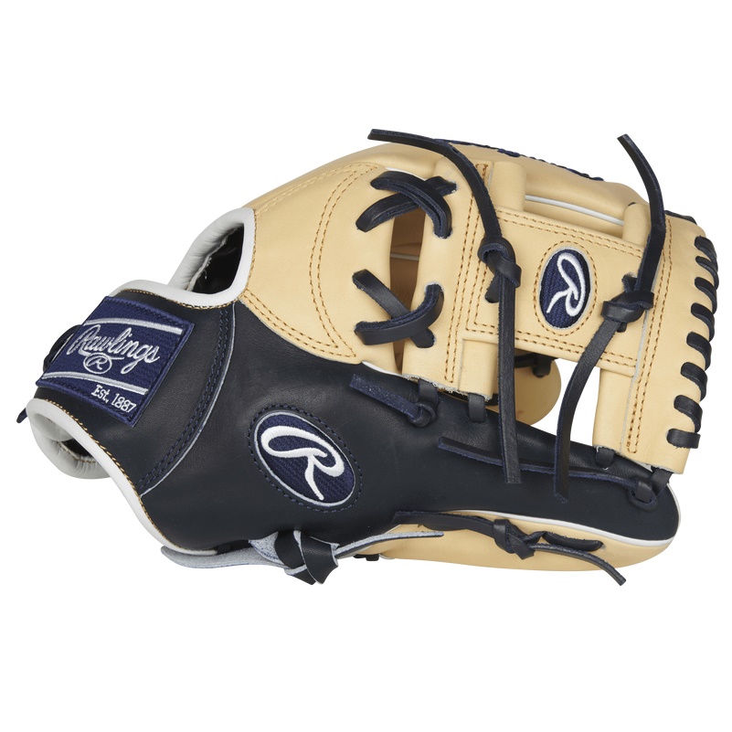 Known for their clean, supple kip leather, Pro Preferred® series gloves break in to form the perfect pocket based on its owners’ specific playing preference. The top pro game-day patterns and pro-grade materials unite to deliver the quality and performance that the very best in the game demand and rely on season after season.  Color:   Camel/Navy  Throwing Hand:   Right  Sport:   Baseball  Back:   Conventional  Player Break-In:   70  Fit:   Standard  Level:   Adult  Lining:   Pittards Sheep Skin  Series:   Pro Preferred  Shell:   Kip Leather  Web:   Pro I  Size:   11.5 in  Pattern:   NP  Age Group:   Pro/College, High School, 14U  