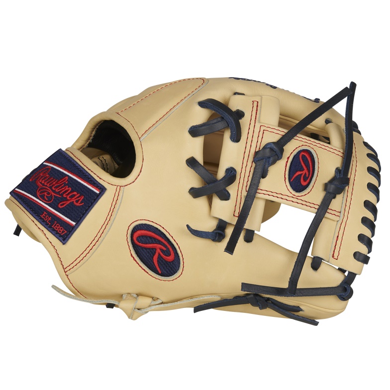 The Rawlings Preferred baseball gloves, specifically the Pro Preferred® series, are renowned for their exceptional quality and craftsmanship. These gloves are made from clean and supple kip leather, which not only provides a luxurious look but also allows for a superior feel and durability. The Pro Preferred® gloves are designed to conform to the specific playing preferences of their owners. As the gloves are used and broken in over time, they form a perfect pocket that enhances performance on the field. This personalized fit ensures that players can rely on their gloves season after season. Featuring the top pro game-day patterns, these gloves are built to meet the demands of professional players. The use of pro-grade materials further enhances the overall quality and performance of these gloves. To aid in pocket formation and shape retention, the Pro Preferred® gloves are equipped with 100% wool padding. This padding not only ensures a secure pocket but also offers additional comfort during use. The palm lining of these gloves is made from Pittards® sheepskin, a high-quality material that effectively wicks away moisture. This feature helps keep players' hands dry and comfortable, even during intense gameplay. Pro grade leather laces are used in the construction of the Pro Preferred® gloves, providing exceptional durability and strength. These laces ensure that the gloves can withstand the rigors of regular use and maintain their shape and performance over time. For added comfort, the gloves are equipped with a padded thumb and pinky sleeve. This feature reduces discomfort and pressure on these areas, allowing players to focus on their game without distraction. Each Pro Preferred® glove is assigned an individual identification number. This unique identifier allows players to personalize and easily identify their gloves, adding a sense of ownership and pride. More pros trust Rawlings gloves than all other brands combined. The 2021 Pro Preferred 11.5-inch I-web glove is a true testament to our quality and craftsmanship commitment. Our flawless, full-grain kip leather offers an unparalleled feel, and performance you can’t find anywhere else. It was meticulously crafted using our pro 200-pattern and I-web, a popular choice among the game’s top pros. This is due to these pattern's large pocket and extreme versatility. In addition, all our Pro Preferred gloves feature Pittards sheepskin palm lining, which provides optimal comfort and wicks away moisture. As a result, your hands stay dry in any playing conditions. For additional comfort, its wool wrist strap promotes lasting comfort to the back of your hand, and our internal wool padding allows you to form the perfect pocket. You'll get maximum comfort and control every time you put on this classic camel glove. It even comes with the perfect splash of color thanks to it's navy lacing and matching Rawlings patch and 'Oval-R.' When you take it out of the box, you’ll know right away you’ve found your next gamer. Order yours now!  Color:   Camel  Throwing Hand:   Right  Sport:   Baseball  Back:   Conventional  Player Break-In:   70  Fit:   Standard  Level:   Adult  Lining:   Pittards Sheep Skin  Padding:   100% Wool Blend  Series:   Pro Preferred  Shell:   Kip Leather  Web:   Pro I  Size:   11.5 in  Pattern:   200  Age Group:   Pro/College, High School, 14U  