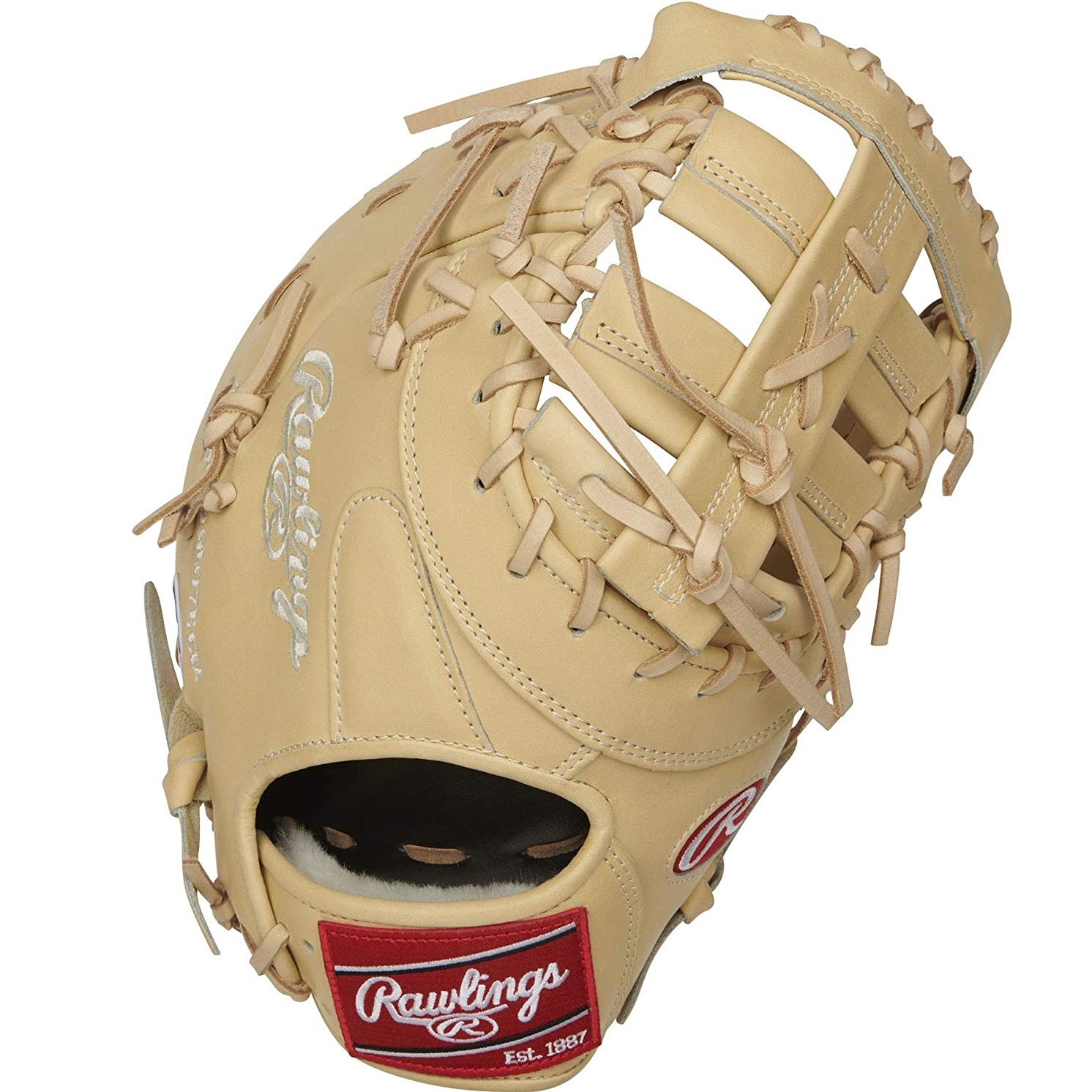 The Rawlings Pro Preferred DCT Camel 13 inch 1st base mitt is a top-of-the-line piece of equipment for first basemen looking to take their game to the next level. Crafted from flawless, full grain American kip leather, this luxurious material is known for its supple look and unmatched quality and feel. The DCT pattern of this mitt offers a big, deep pocket that is a popular choice among elite first basemen. The camel color design of this mitt gives it a clean and classic look that is preferred by many of today's top professional and elite younger players. The Pro Preferred mitt also features the Pittards sheep skin palm lining, which offers an unmatched feel for superior comfort. When you put this mitt on, you won’t want to take it off. The wool wrist strap gives you a soft feel on the back of your hand, adding to the comfort of this mitt. The wool padding also allows you to break in and form your perfect pocket. As a result, you'll have the best, most high-performance mitt in a classic look teammates will envy. If you're a first baseman who needs a pro-quality mitt to keep up with your ability, the Rawlings Pro Preferred 13 inch 1st base mitt is the perfect choice. With its classic camel color, unmatched quality, and superior comfort, this mitt will be a valuable addition to your equipment. Whether you're playing on the big stage or in your local league, this Pro Preferred glove is sure to help you play like a pro.    Color:   Camel  Throwing Hand:   Right  Sport:   Baseball  Back:   Conventional  Player Break-In:   70  Fit:   Standard  Level:   Adult  Lining:   Pittards Sheep Skin  Padding:   100% Wool Blend  Series:   Pro Preferred  Shell:   Kip Leather  Web:   Single Post Double Bar  Size:   13 in  Pattern:   DCT  Age Group:   Pro/College, High School, 14U  