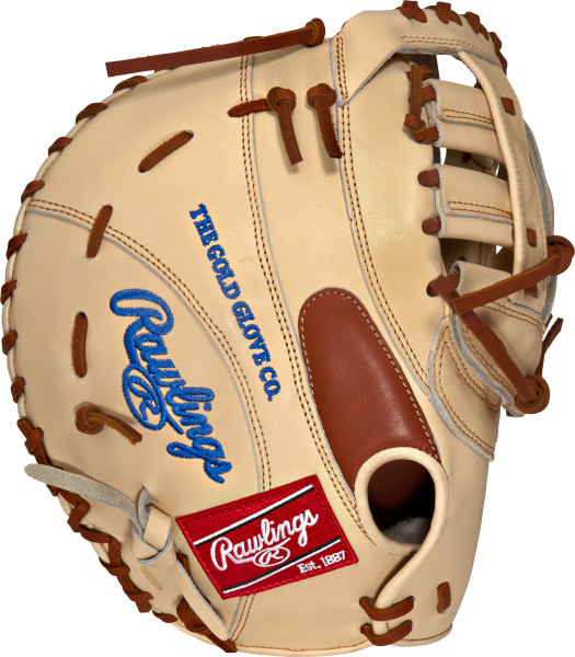 This Pro Preferred 1st Base baseball glove from Rawlings Gear features a conventional back and the Modified Pro H Web which gives the glove a strong pocket so the ball stays in place With its 12 14quot pattern this glove is designed to scoop and flatten out wide so you can trap the ball as it comes from any direction Utilizing the best patterns from the best pro players Pro Preferred gloves feature impeccable kip skin leather that breaks in to specific playing preferences forming the perfect pocket The highperformance sheepskin lining wicks moisture away keeping the hand dry for better control when players need it most p