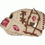 This Pro Preferred 11 3/4” baseball gloves from Rawlings features the PRO I Web pattern, which is desired by infielders and positions that require players to use two hands to scoop the ball. Utilizing the best patterns from the best pro players, Pro Preferred™ gloves feature impeccable kip skin leather that breaks in to specific playing preferences, forming the perfect pocket. The high-performance sheepskin lining wicks moisture away, keeping the hand dry for better control when players need it most. Details Age: Adult Brand: Rawlings Map: Yes Sport: Baseball Type: Baseball Size: 11.75 in Color: Camel/Brown Hand: Right Back: Conventional Player Break-In: 70 Fit: Standard Level: Adult Lining: Pittards Sheep Skin Padding: 100% Wool Blend Pattern: Pro Position: Infield Series: Pro Preferred Shell: Kip Leather Type: Baseball Web: Pro I