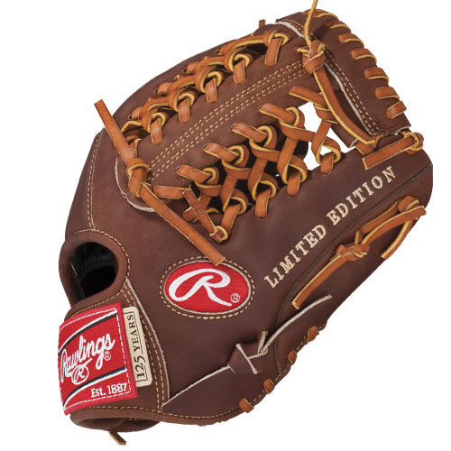 For 125 years Rawlings has brought you, The Finest in the Field gloves. To celebrate the 125 years of excellence, Rawlings has developed this Limited Edition 125th Anniversary Series of gloves. This Heart of the Hide Dual Core model features a conventional back and the Modified Trap-Eze Web pattern, which is an extremely strong web that provides ball snagging functionality. This popular 11 12 model is primarily used at the shortstoppitcher position at the Pro Level. It can also be used at 2nd and 3rd base positions at the collegehigh school level. This new Heart of the Hide leather is tanned softer for that game ready feel with the durability and consistency remaining the same. The softness of the new leather allows for less break in time. This Series of gloves now features Dual Core Technology, which is position specific break points in the glove pattern.