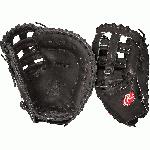 Rawlings PROFM20B Heart of Hide First Base Mitt 12.25 (Right Handed Throw) : This Heart of the Hide 1st base model features a over-lapping closed fastback and the Modified Pro H Web, which gives the glove a strong pocket so the ball stays in place. With its 12 14 pattern, this glove is designed to scoop and flatten out wide so you can trap the ball as it comes from any direction. Worn by countless Rawlings Gold Glove Award winners since 1958, the traditional Heart of the Hide series sets the standard. With premium steer hide leather, the best pro patterns and highest quality craftsmanship in the world, the HOH series and it's new colorways provide elite players with the pro-style glove they need to make their work in the field.