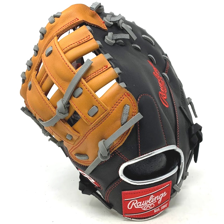 The R9 ContoUR 12-inch First Base Mitt is designed to give youth players with smaller hands the perfect fit they need to develop their defensive skills. The glove features a smaller hand opening and lowered finger stalls, ensuring a better fit for players who are still growing. The R9 ContoUR series is made with a soft, durable all-leather shell that is game-ready right away, so players can hit the field with their new glove in no time. Additionally, the reinforced palm pad and padded thumb loop provide extra impact protection, allowing players to attack the ball with confidence. These gloves are also crafted in pro-style patterns, which will give way seamlessly to adult models when the time comes. The ContoUR fit is a long-awaited solution for players looking for a glove that fits both their game and their hand. Experience the difference that the right glove can make on your game by trying on the R9 ContoUR 12-inch First Base Mitt. With a better fit and comfortable design, you'll be ready to take your defensive skills to the next level.