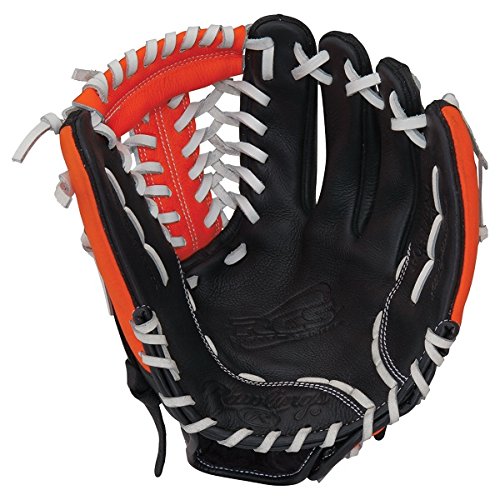 Rawlings RCS Series 11.75 inch Baseball Glove RCS175NO (Right Hand Throw) : In a sport dominated by uniformity, the new Rawlings Custom Series is perfect for players looking to incorporate their personal style into their on field game. Featuring unique pro patterns and a variety of bold color options, RCS gloves are made of full grain leather steer hide with rawhide lacing, creating a durable comfortable and fashionable look with game ready feel and quick effortless break-in.