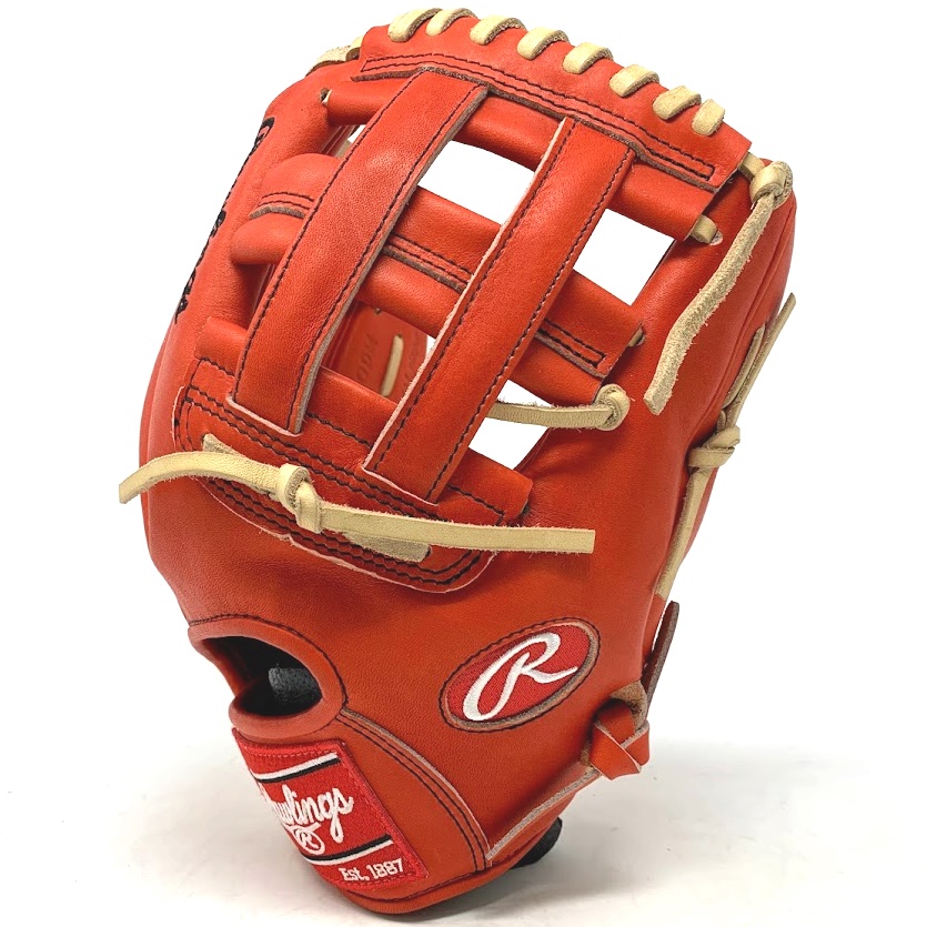 rawlings-red-orange-heart-of-the-hide-12-inch-h-web-right-hand-throw PRO206-6RODM-RightHandThrow Rawlings  Rawlings Heart of the Red/Orange leather in 12 inch 200 Pattern